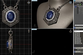 do 3d cad model jewelry design, jewelry cad design in stl