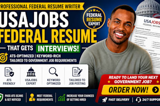 write and optimize usajobs federal resume with ats optimization resume writing