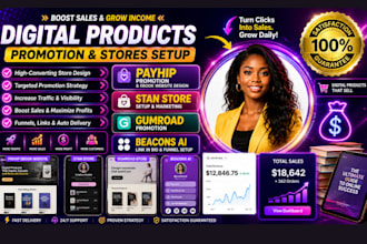 do payhip promotion, payhip website, gumroad promotion, stan store, beacons ai