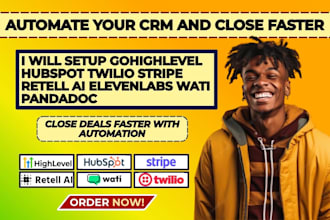integrate gohighlevel hubspot twilio stripe retell ai elevenlabs wati pandadoc