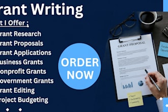 write professional grant applications that secure funding
