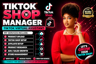 setup tiktok shop or shopify dropshipping, facebook and instagram shop setup