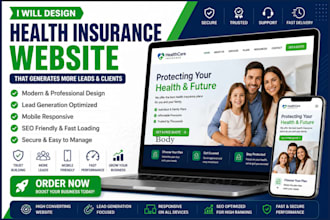 build medicare website health insurance funnel that generates leads