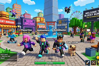 develop your full roblox game with map design, game development, roblox script
