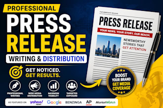 write a newsworthy press release for your business or startup