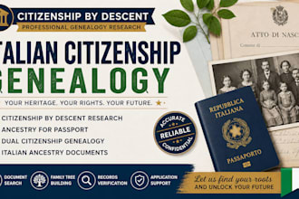 do italian citizenship genealogy and citizenship by descent research