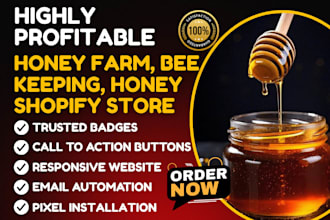 build honey shopify store beekeeping honey candy organic food honey shop website