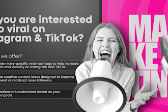 create viral hashtags and content ideas for instagram and tiktok