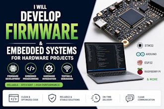 develop firmware and embedded systems for hardware projects