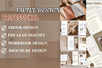design ebook design, canva ebook design, lead magnet, workbook booklet