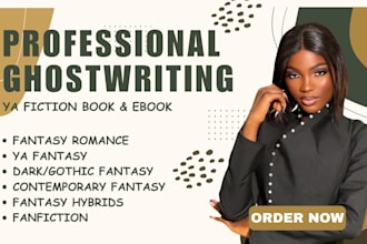 ghostwrite ya fiction with immersive professional storytelling