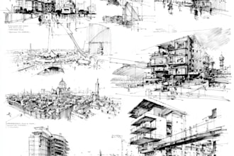 draw urban landscapes and architectural design sketches