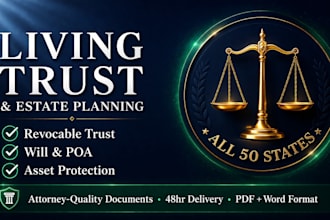 create a customized living trust family trust formation and will document