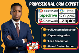 setup clickfunnels pipedrive automation chatwork integration close io sugar ai