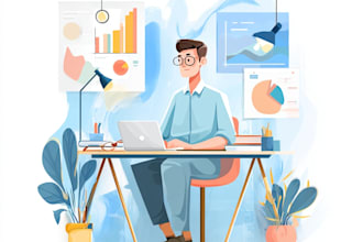 create modern flat design illustration