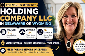 form holding company llc in delaware wyoming nevada with ein