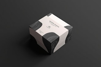 design creative box, pouch and label packaging design