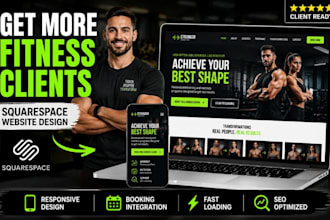 design squarespace website fitness website gym website workout website