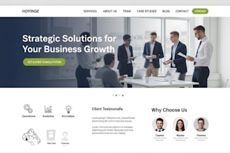 build squarespace consultant website marketing finance website speaker HR site