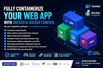 dockerize your web app using docker and docker compose