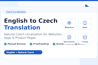 localize your english text into natural czech