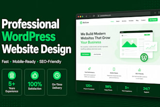 design and develop a custom wordpress website from scratch