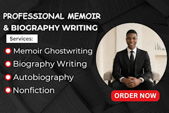 ghostwrite your memoir or biography