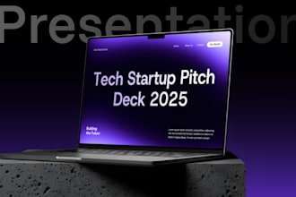 design powerpoint presentation and google slides for saas, fintech and startups