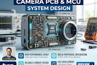 develop low cost camera hardware pcb and mcu system for document imaging