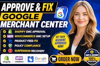 approve and fix google merchant center for shopify woocommerce store