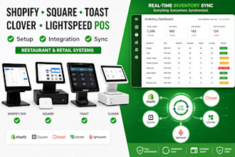 setup shopify pos toast pos restaurant menu clover pos square pos lightspeed pos