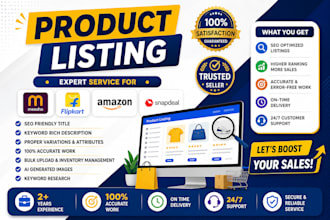 do e commerce expert for amazon flipkart  meesho seo listings