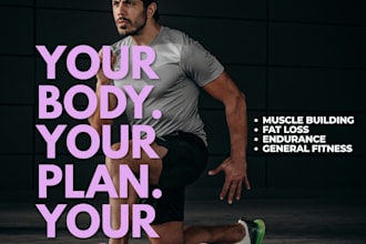 create a personalized workout and nutrition plan