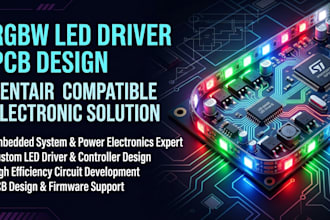 do compatible rgbw led driver pcb with power management and embedded controller
