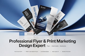 do flyer design, rack card, postcard design, brochure or postal graphic