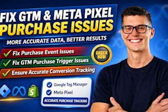 fix google tag manager meta pixel purchase event and gtm purchase trigger issue