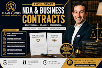 draft nda, non disclosure agreement, business contracts and legal documents