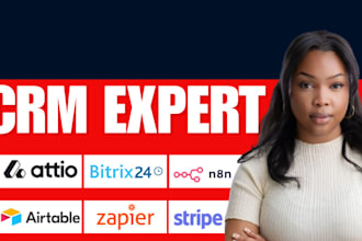 bitrix24 attio instantly ai n8n ai agent automation airtable database zapier