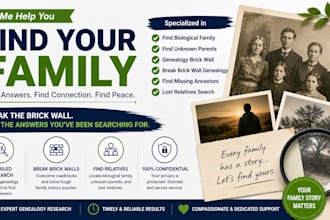 find biological family, unknown parents and break genealogy brick wall
