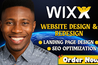 design or redesign modern wix website, wix website development, redesign wix web