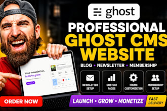 build, fix, ghost cms website, ghost blog, ghost newsletter
