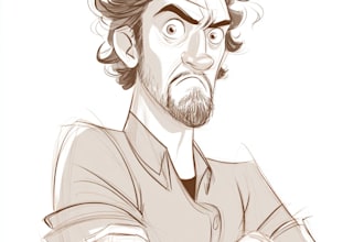 draw a cartoon illustration