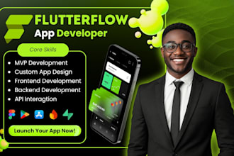 design flutterflow mobile app, expert flutterflow mvp app developer