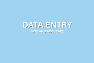 do data entry and typing