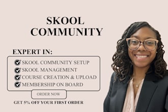 setup skool online community community manager  growth