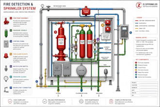 design fire detection, sprinkler system, prepare boq, budget as per nfpa