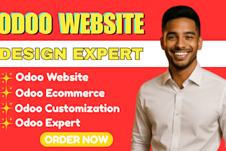 develop odoo website, odoo redesign, odoo landing page expert