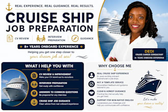 prepare you for cruise ship jobs CV and interview