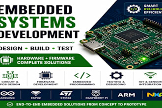 develop embedded system using freertos,esp32,stm32