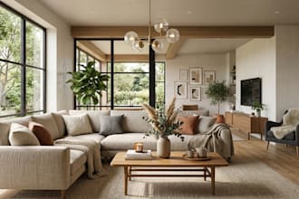 design your airbnb interior with expert short term rental consultation, 3d